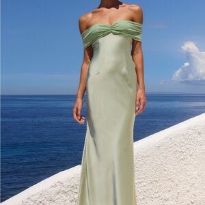 Runaway The Label Kadie off shoulder maxi dress